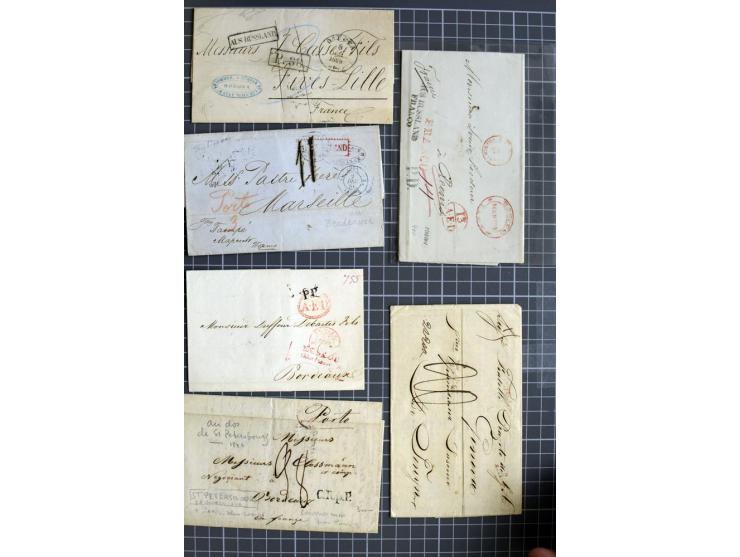 1744/1980 (ca.), umfangreicher Posten mit hunderten meist alten Briefen, Karten und Ganzsachen, dabei Reco, Zensur, Luftpost,