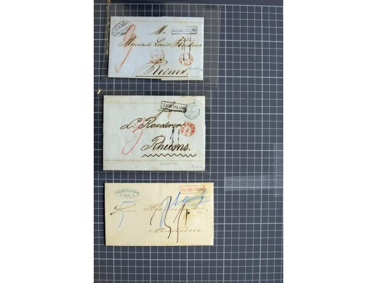 1744/1980 (ca.), umfangreicher Posten mit hunderten meist alten Briefen, Karten und Ganzsachen, dabei Reco, Zensur, Luftpost,
