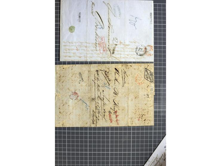 1744/1980 (ca.), umfangreicher Posten mit hunderten meist alten Briefen, Karten und Ganzsachen, dabei Reco, Zensur, Luftpost,