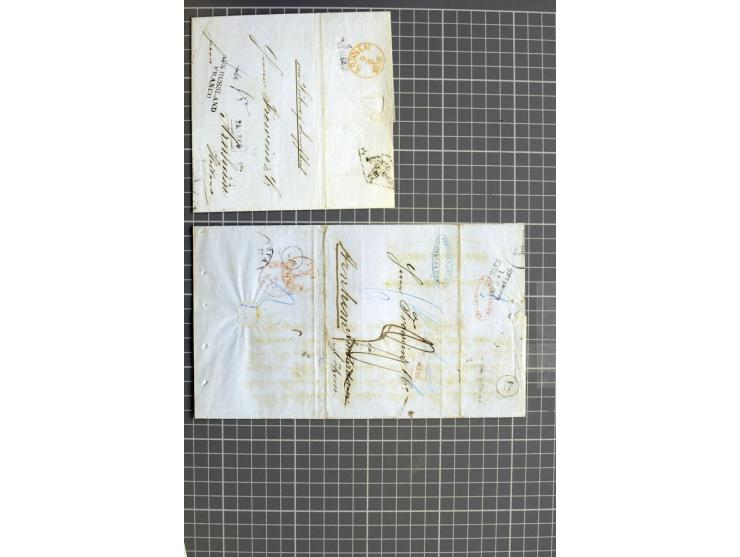 1744/1980 (ca.), umfangreicher Posten mit hunderten meist alten Briefen, Karten und Ganzsachen, dabei Reco, Zensur, Luftpost,