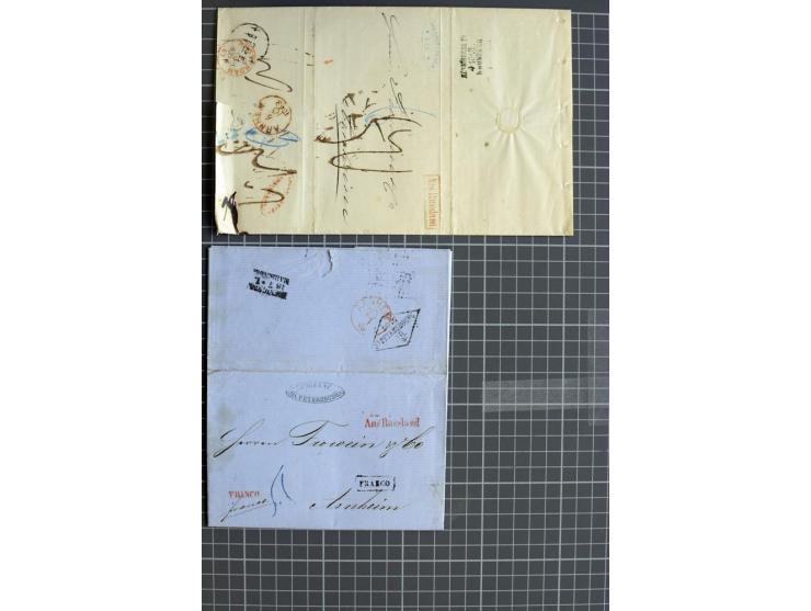 1744/1980 (ca.), umfangreicher Posten mit hunderten meist alten Briefen, Karten und Ganzsachen, dabei Reco, Zensur, Luftpost,