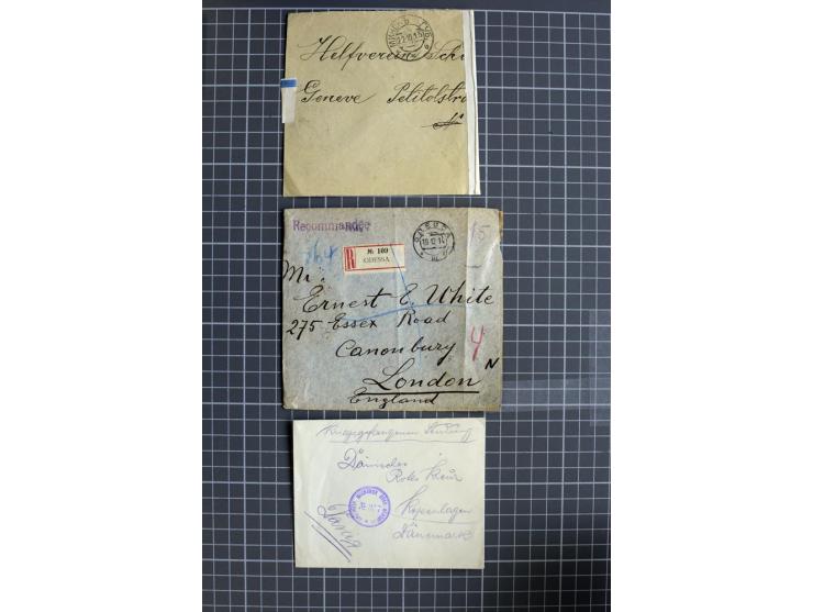 1744/1980 (ca.), umfangreicher Posten mit hunderten meist alten Briefen, Karten und Ganzsachen, dabei Reco, Zensur, Luftpost,