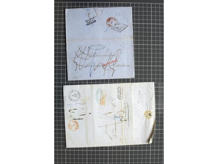 1744/1980 (ca.), umfangreicher Posten mit hunderten meist alten Briefen, Karten und Ganzsachen, dabei Reco, Zensur, Luftpost,