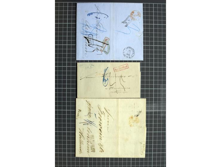 1744/1980 (ca.), umfangreicher Posten mit hunderten meist alten Briefen, Karten und Ganzsachen, dabei Reco, Zensur, Luftpost,