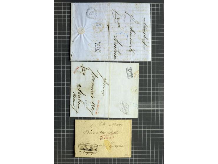 1744/1980 (ca.), umfangreicher Posten mit hunderten meist alten Briefen, Karten und Ganzsachen, dabei Reco, Zensur, Luftpost,