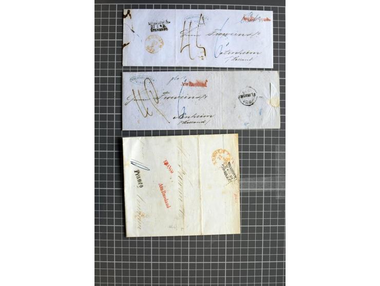 1744/1980 (ca.), umfangreicher Posten mit hunderten meist alten Briefen, Karten und Ganzsachen, dabei Reco, Zensur, Luftpost,