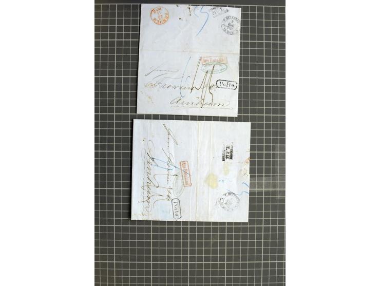 1744/1980 (ca.), umfangreicher Posten mit hunderten meist alten Briefen, Karten und Ganzsachen, dabei Reco, Zensur, Luftpost,