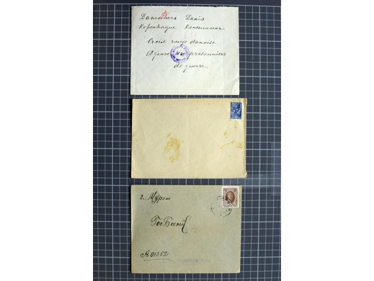 1744/1980 (ca.), umfangreicher Posten mit hunderten meist alten Briefen, Karten und Ganzsachen, dabei Reco, Zensur, Luftpost,