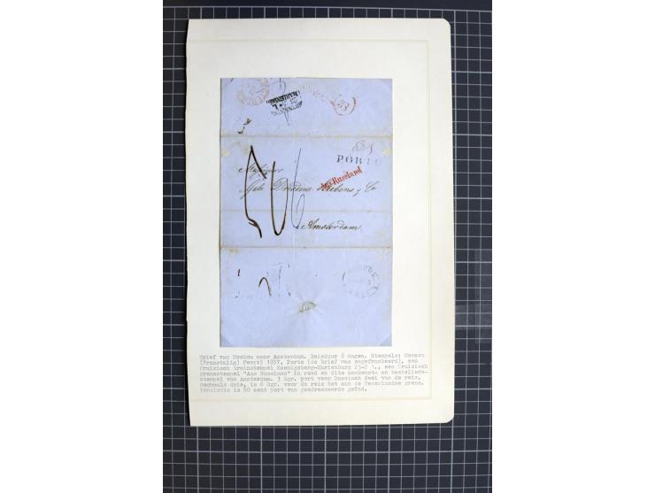 1744/1980 (ca.), umfangreicher Posten mit hunderten meist alten Briefen, Karten und Ganzsachen, dabei Reco, Zensur, Luftpost,