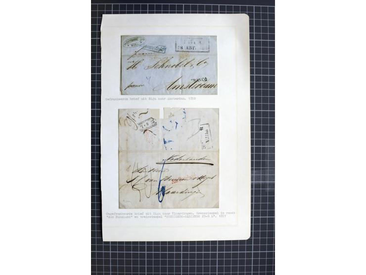 1744/1980 (ca.), umfangreicher Posten mit hunderten meist alten Briefen, Karten und Ganzsachen, dabei Reco, Zensur, Luftpost,