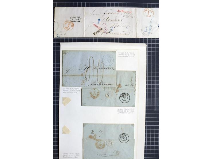 1744/1980 (ca.), umfangreicher Posten mit hunderten meist alten Briefen, Karten und Ganzsachen, dabei Reco, Zensur, Luftpost,
