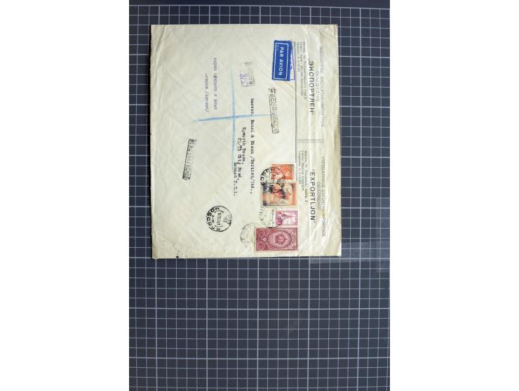 1744/1980 (ca.), umfangreicher Posten mit hunderten meist alten Briefen, Karten und Ganzsachen, dabei Reco, Zensur, Luftpost,