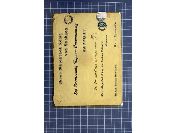 1744/1980 (ca.), umfangreicher Posten mit hunderten meist alten Briefen, Karten und Ganzsachen, dabei Reco, Zensur, Luftpost,