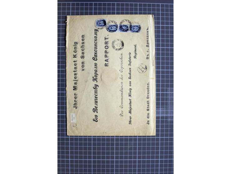 1744/1980 (ca.), umfangreicher Posten mit hunderten meist alten Briefen, Karten und Ganzsachen, dabei Reco, Zensur, Luftpost,