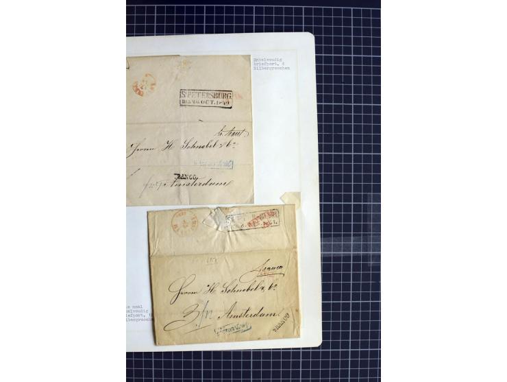 1744/1980 (ca.), umfangreicher Posten mit hunderten meist alten Briefen, Karten und Ganzsachen, dabei Reco, Zensur, Luftpost,