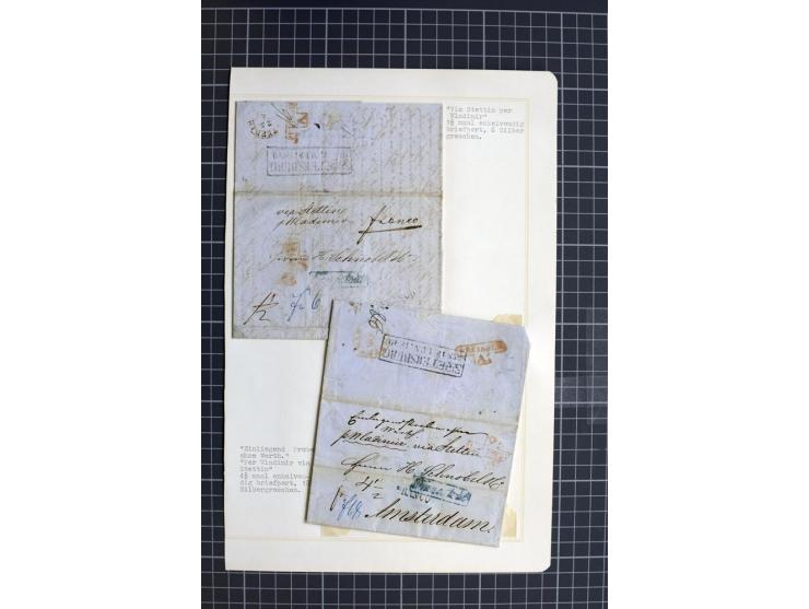 1744/1980 (ca.), umfangreicher Posten mit hunderten meist alten Briefen, Karten und Ganzsachen, dabei Reco, Zensur, Luftpost,