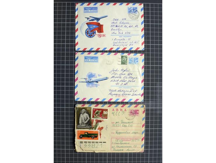 1744/1980 (ca.), umfangreicher Posten mit hunderten meist alten Briefen, Karten und Ganzsachen, dabei Reco, Zensur, Luftpost,