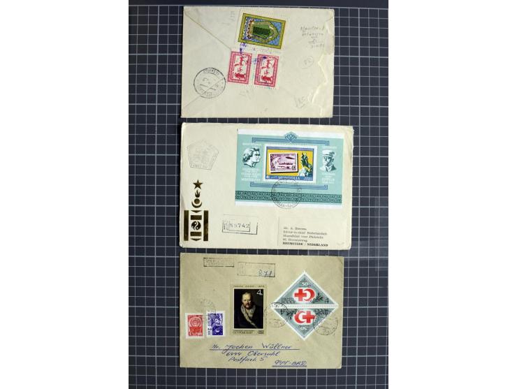 1744/1980 (ca.), umfangreicher Posten mit hunderten meist alten Briefen, Karten und Ganzsachen, dabei Reco, Zensur, Luftpost,