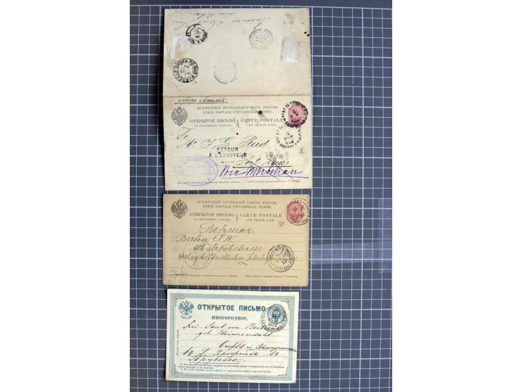 1744/1980 (ca.), umfangreicher Posten mit hunderten meist alten Briefen, Karten und Ganzsachen, dabei Reco, Zensur, Luftpost,