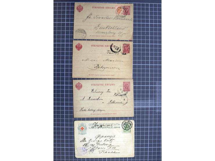 1744/1980 (ca.), umfangreicher Posten mit hunderten meist alten Briefen, Karten und Ganzsachen, dabei Reco, Zensur, Luftpost,