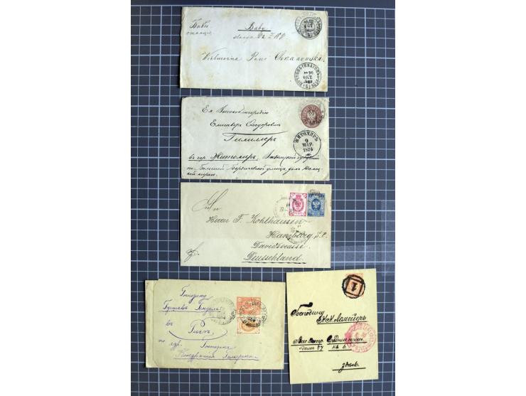 1744/1980 (ca.), umfangreicher Posten mit hunderten meist alten Briefen, Karten und Ganzsachen, dabei Reco, Zensur, Luftpost,