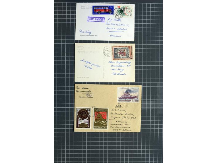 1744/1980 (ca.), umfangreicher Posten mit hunderten meist alten Briefen, Karten und Ganzsachen, dabei Reco, Zensur, Luftpost,