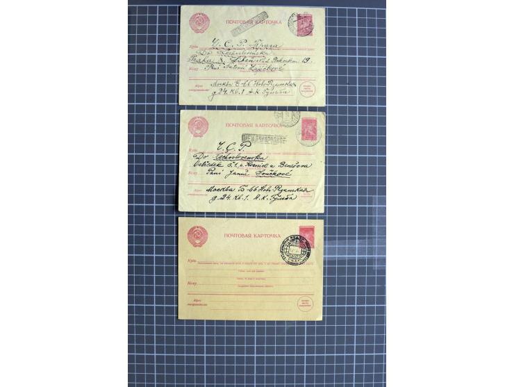 1744/1980 (ca.), umfangreicher Posten mit hunderten meist alten Briefen, Karten und Ganzsachen, dabei Reco, Zensur, Luftpost,