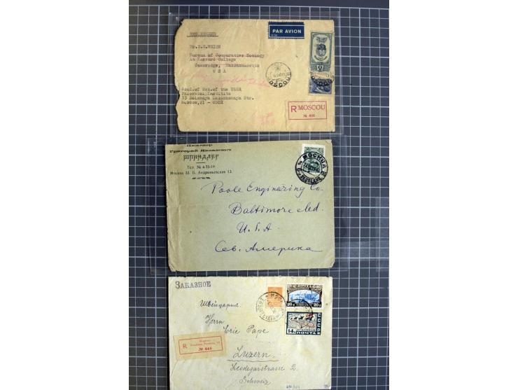 1744/1980 (ca.), umfangreicher Posten mit hunderten meist alten Briefen, Karten und Ganzsachen, dabei Reco, Zensur, Luftpost,