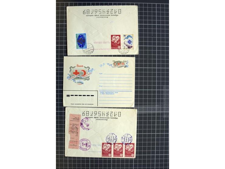 1744/1980 (ca.), umfangreicher Posten mit hunderten meist alten Briefen, Karten und Ganzsachen, dabei Reco, Zensur, Luftpost,