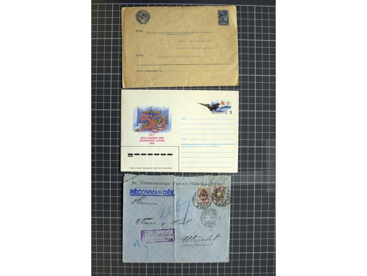 1744/1980 (ca.), umfangreicher Posten mit hunderten meist alten Briefen, Karten und Ganzsachen, dabei Reco, Zensur, Luftpost,