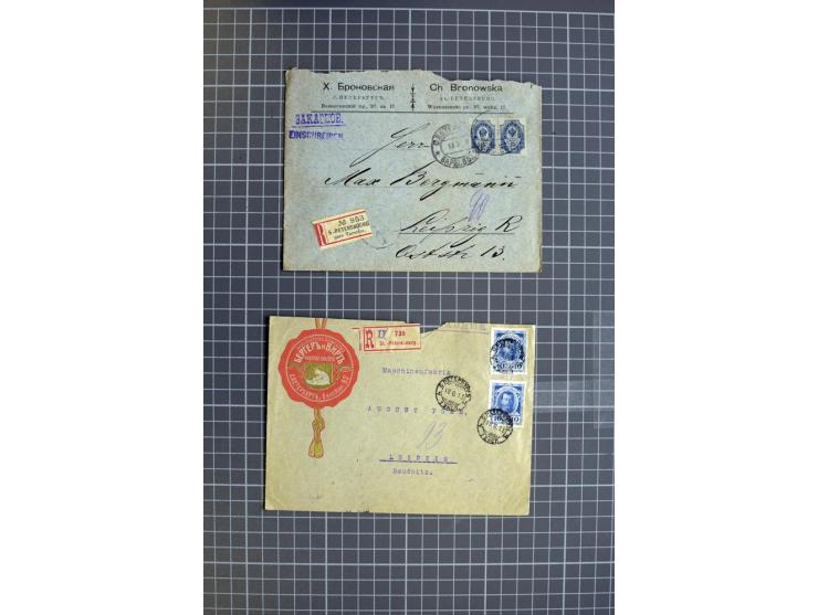 1744/1980 (ca.), umfangreicher Posten mit hunderten meist alten Briefen, Karten und Ganzsachen, dabei Reco, Zensur, Luftpost,