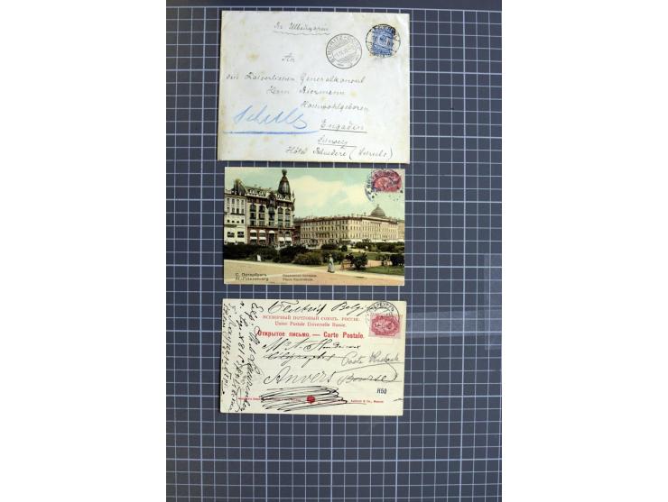 1744/1980 (ca.), umfangreicher Posten mit hunderten meist alten Briefen, Karten und Ganzsachen, dabei Reco, Zensur, Luftpost,