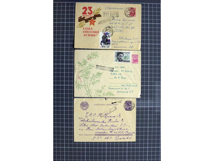 1744/1980 (ca.), umfangreicher Posten mit hunderten meist alten Briefen, Karten und Ganzsachen, dabei Reco, Zensur, Luftpost,