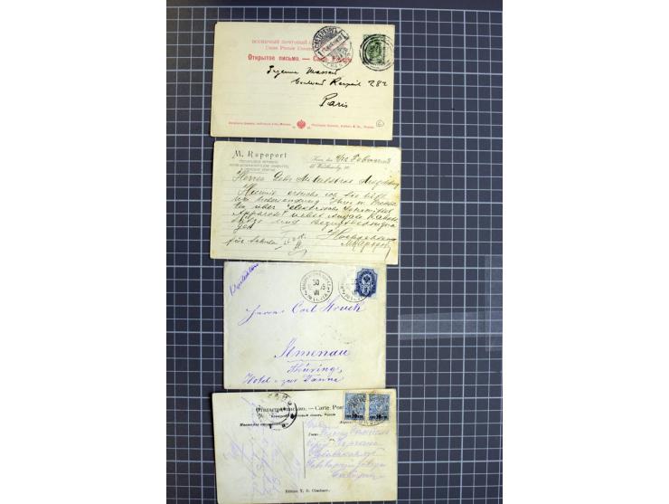 1744/1980 (ca.), umfangreicher Posten mit hunderten meist alten Briefen, Karten und Ganzsachen, dabei Reco, Zensur, Luftpost,