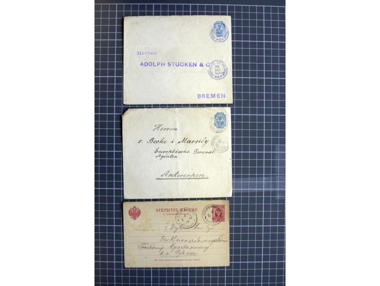 1744/1980 (ca.), umfangreicher Posten mit hunderten meist alten Briefen, Karten und Ganzsachen, dabei Reco, Zensur, Luftpost,