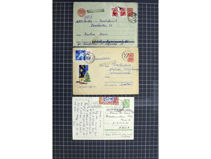 1744/1980 (ca.), umfangreicher Posten mit hunderten meist alten Briefen, Karten und Ganzsachen, dabei Reco, Zensur, Luftpost,
