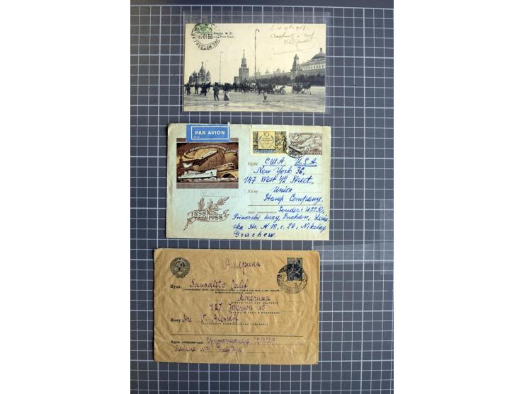 1744/1980 (ca.), umfangreicher Posten mit hunderten meist alten Briefen, Karten und Ganzsachen, dabei Reco, Zensur, Luftpost,