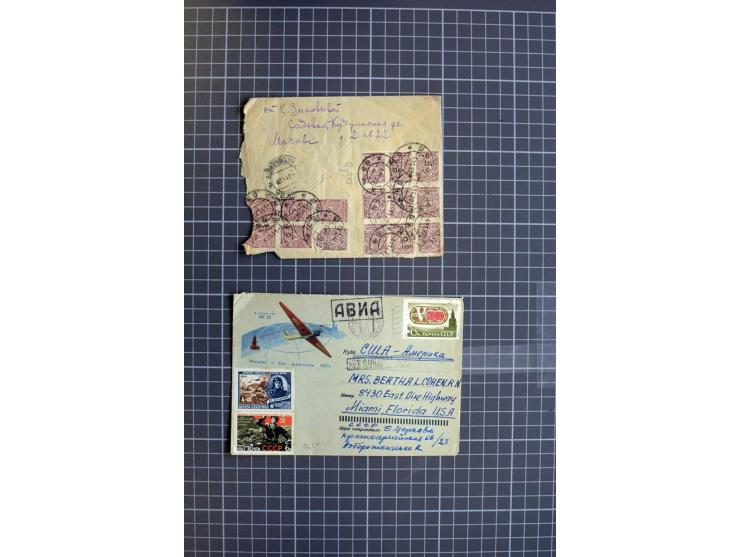 1744/1980 (ca.), umfangreicher Posten mit hunderten meist alten Briefen, Karten und Ganzsachen, dabei Reco, Zensur, Luftpost,