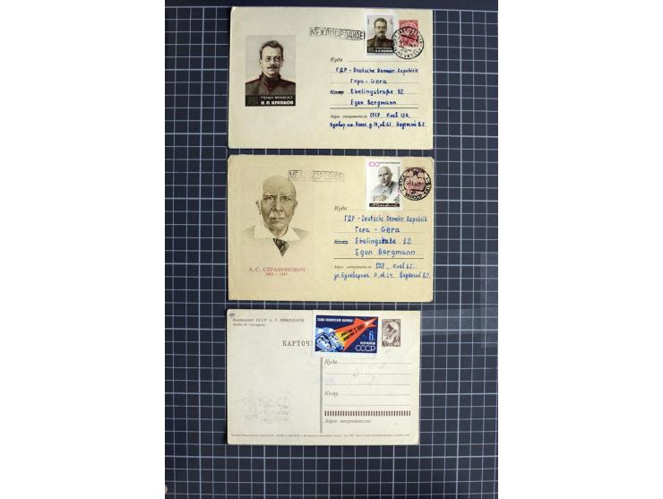 1744/1980 (ca.), umfangreicher Posten mit hunderten meist alten Briefen, Karten und Ganzsachen, dabei Reco, Zensur, Luftpost,