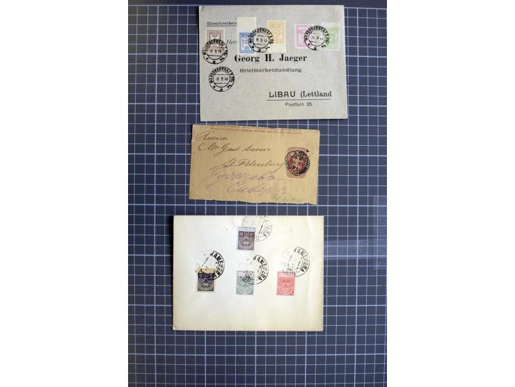 1744/1980 (ca.), umfangreicher Posten mit hunderten meist alten Briefen, Karten und Ganzsachen, dabei Reco, Zensur, Luftpost,