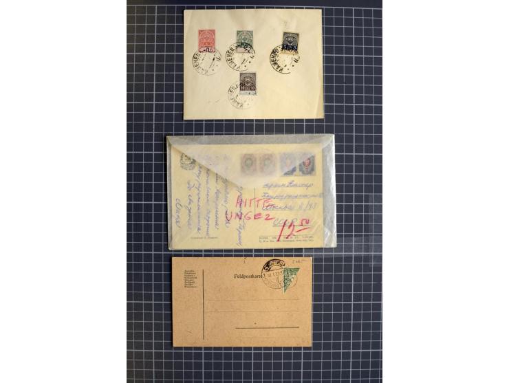 1744/1980 (ca.), umfangreicher Posten mit hunderten meist alten Briefen, Karten und Ganzsachen, dabei Reco, Zensur, Luftpost,