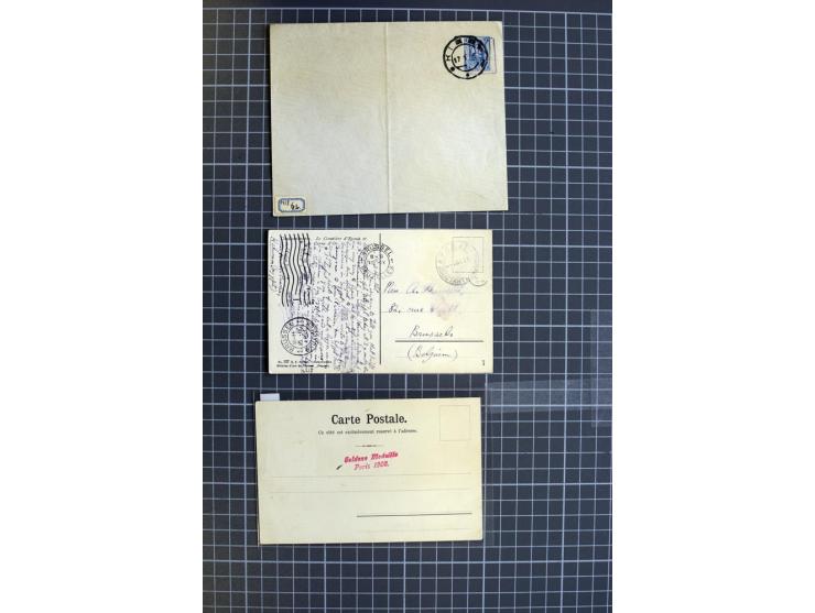 1744/1980 (ca.), umfangreicher Posten mit hunderten meist alten Briefen, Karten und Ganzsachen, dabei Reco, Zensur, Luftpost,