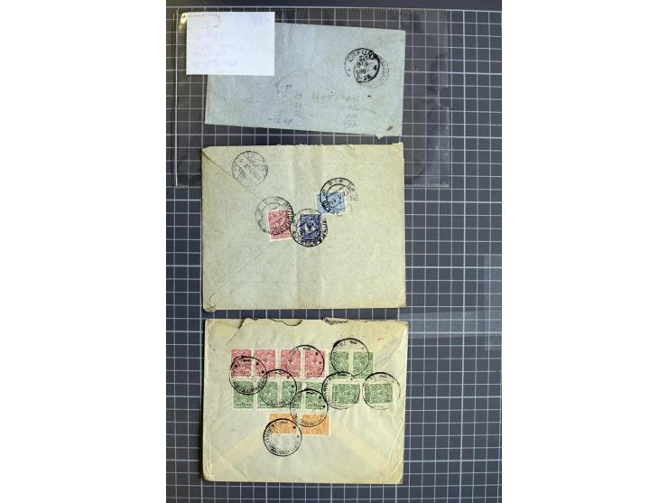 1744/1980 (ca.), umfangreicher Posten mit hunderten meist alten Briefen, Karten und Ganzsachen, dabei Reco, Zensur, Luftpost,