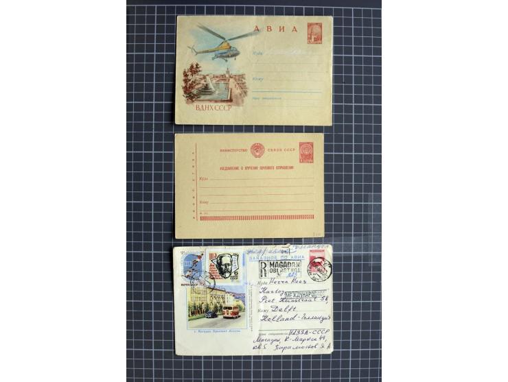 1744/1980 (ca.), umfangreicher Posten mit hunderten meist alten Briefen, Karten und Ganzsachen, dabei Reco, Zensur, Luftpost,