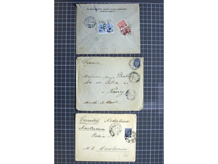 1744/1980 (ca.), umfangreicher Posten mit hunderten meist alten Briefen, Karten und Ganzsachen, dabei Reco, Zensur, Luftpost,