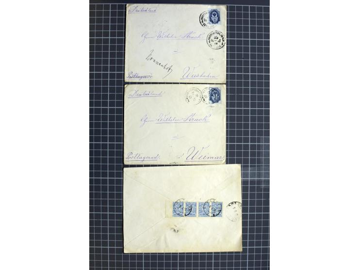1744/1980 (ca.), umfangreicher Posten mit hunderten meist alten Briefen, Karten und Ganzsachen, dabei Reco, Zensur, Luftpost,