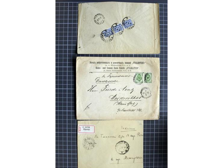1744/1980 (ca.), umfangreicher Posten mit hunderten meist alten Briefen, Karten und Ganzsachen, dabei Reco, Zensur, Luftpost,