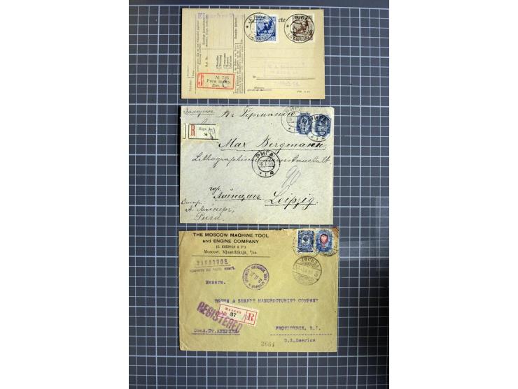 1744/1980 (ca.), umfangreicher Posten mit hunderten meist alten Briefen, Karten und Ganzsachen, dabei Reco, Zensur, Luftpost,