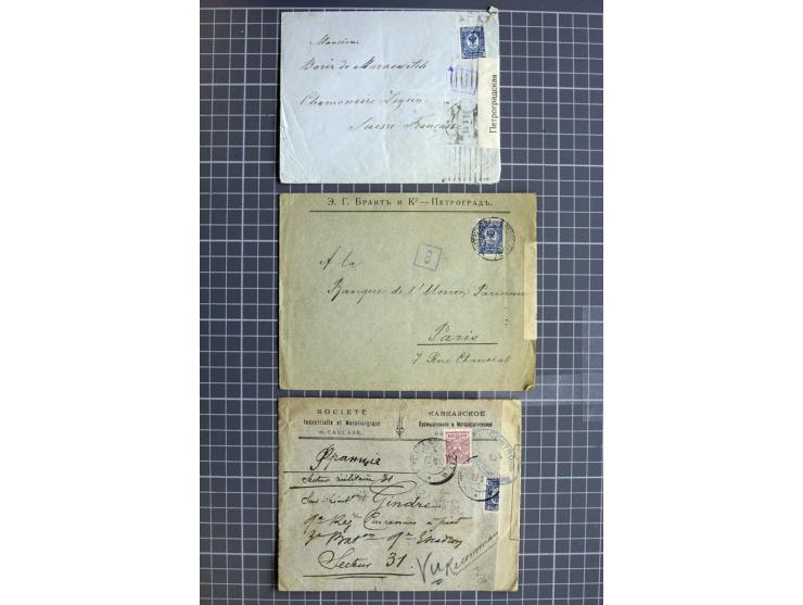 1744/1980 (ca.), umfangreicher Posten mit hunderten meist alten Briefen, Karten und Ganzsachen, dabei Reco, Zensur, Luftpost,