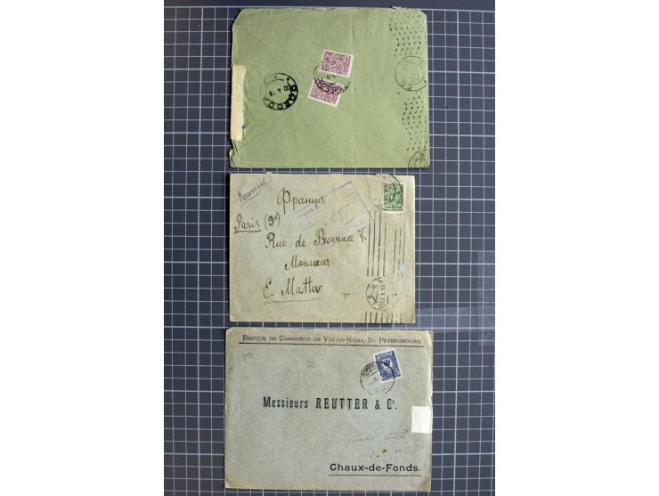 1744/1980 (ca.), umfangreicher Posten mit hunderten meist alten Briefen, Karten und Ganzsachen, dabei Reco, Zensur, Luftpost,